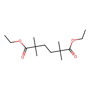 Diethyl 2,2,5,5-tetramethylhexanedioate structure