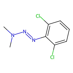(1E)-1-(2,6-dichlorophenyl)-3,3-dimethyltriaz-1-ene structure