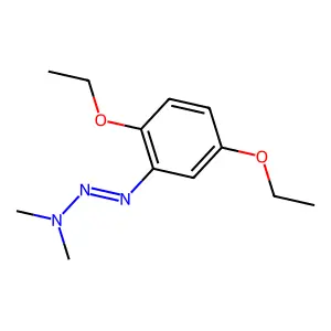 N-[(2,5-diethoxyphenyl)diazenyl]-N-methylmethanamine structure