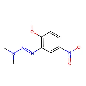 (1E)-1-(2-Methoxy-5-nitrophenyl)-3,3-dimethyltriaz-1-ene structure