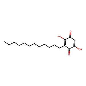 3-Dodecyl-2,5-dihydroxycyclohexa-2,5-diene-1,4-dione structure