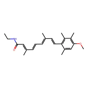 Motretinide structure