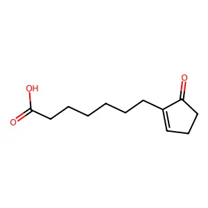 5-Oxo-1-cyclopentene-1-heptanoic acid structure