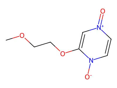 3-(2-Methoxyethoxy)-4-oxidopyrazin-1-ium 1-oxide structure