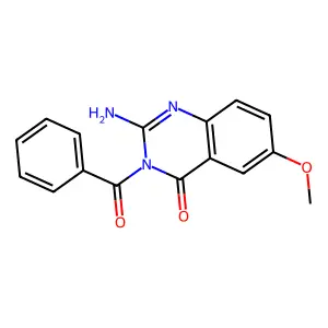 2-Amino-3-benzoyl-6-methoxyquinazolin-4(3H)-one structure