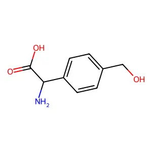 2-氨基-2-[4-(羟甲基)苯基]乙酸 structure