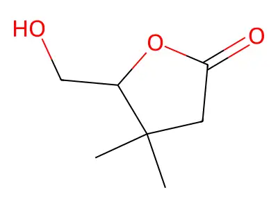 Dihydro-5-(hydroxymethyl)-4,4-dimethylfuran-2(3H)-one structure