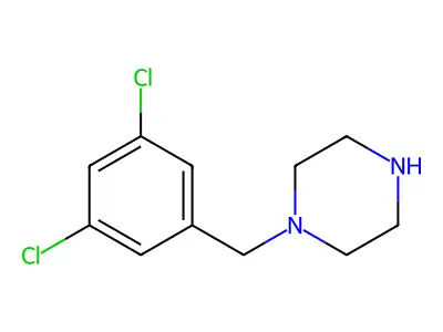 1-[(3,5-Dichlorophenyl)methyl]piperazine structure
