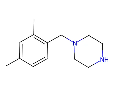 1-[(2,4-Dimethylphenyl)methyl]piperazine structure