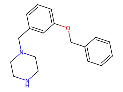1-((3-(Benzyloxy)phenyl)methyl)piperazine structure