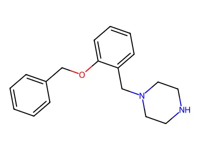 1-{[2-(Benzyloxy)phenyl]methyl}piperazine structure