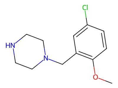 1-(5-Chloro-2-methoxybenzyl)piperazine structure