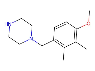 1-[(4-Methoxy-2,3-dimethylphenyl)methyl]piperazine structure