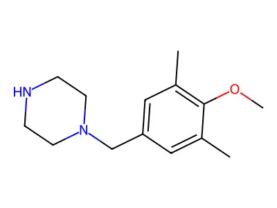 1-[(4-Methoxy-3,5-dimethylphenyl)methyl]piperazine structure
