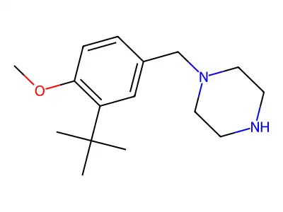 1-[(3-Tert-butyl-4-methoxyphenyl)methyl]piperazine structure