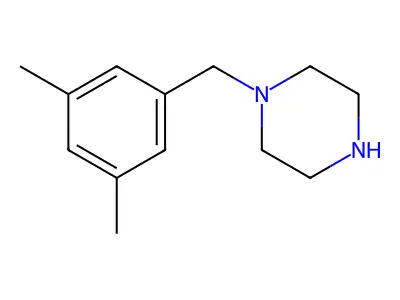1-[(3,5-Dimethylphenyl)methyl]piperazine structure