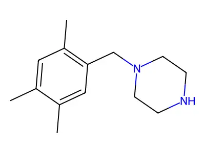 1-[(2,4,5-Trimethylphenyl)methyl]piperazine structure