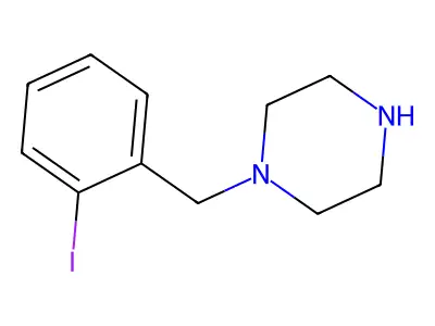 1-(2-Iodobenzyl)piperazine structure
