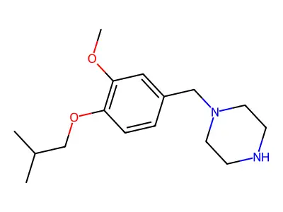 1-(4-Isobutoxy-3-methoxybenzyl)piperazine structure
