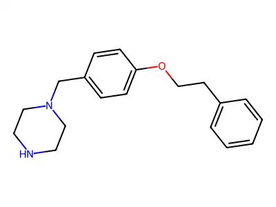 Piperazine, 1-[[4-(2-phenylethoxy)phenyl]methyl]- structure