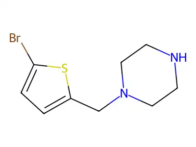 1-[(5-Bromothiophen-2-yl)methyl]piperazine structure