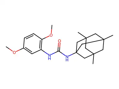 3-(2,5-Dimethoxyphenyl)-1-(3,5,7-trimethyladamantan-1-yl)urea structure