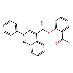 2-Acetylphenyl 2-phenyl-4-quinolinecarboxylate structure