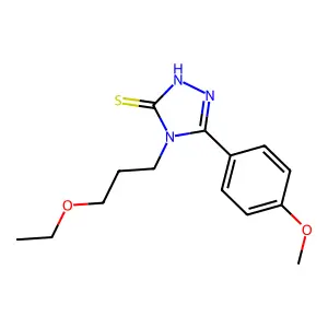 4-(3-ethoxypropyl)-5-(4-methoxyphenyl)-4H-1,2,4-triazole-3-thiol structure