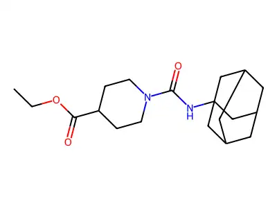 Ethyl 1-[(1-adamantylamino)carbonyl]-4-piperidinecarboxylate structure