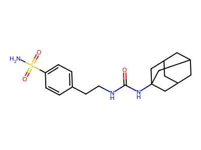 1-(1-Adamantyl)-3-[2-(4-sulfamoylphenyl)ethyl]urea structure