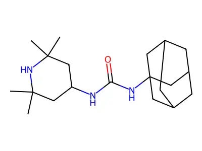 1-(1-Adamantyl)-3-(2,2,6,6-tetramethylpiperidin-4-yl)urea structure