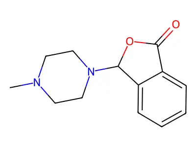 3-(4-methylpiperazin-1-yl)-3H-2-benzofuran-1-one structure