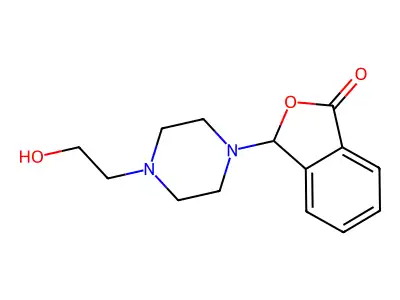 3-[4-(2-hydroxyethyl)piperazin-1-yl]-2-benzofuran-1(3H)-one structure