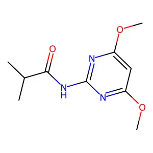 N-(4,6-dimethoxypyrimidin-2-yl)-2-methylpropanamide structure