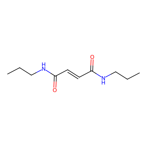 (E)-N,N'-dipropylbut-2-enediamide structure