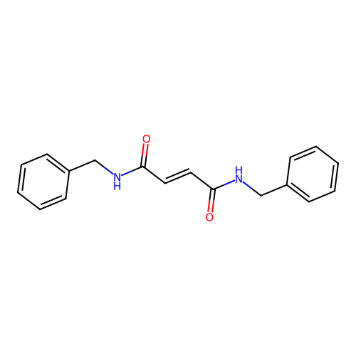 (E)-N,N'-dibenzylbut-2-enediamide structure