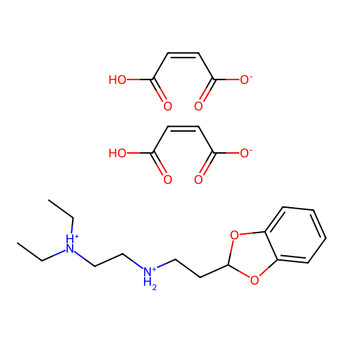 1,3-Benzodioxole, 2-(2-(2-(diethylamino)ethylamino)ethyl)-, dimaleate structure