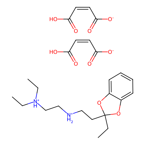 1,3-Benzodioxole, 2-(2-(2-(diethylamino)ethylamino)ethyl)-2-ethyl-, dimaleate structure