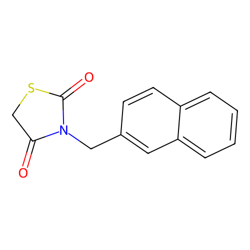 3-(2-Naphthylmethyl)-1,3-thiazolidine-2,4-dione structure