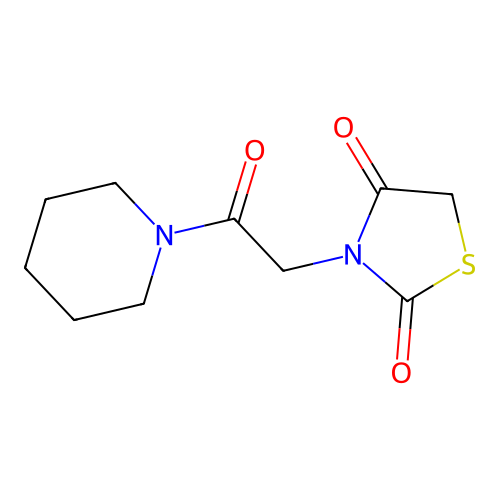 3-(2-Oxo-2-piperidin-1-yl-ethyl)-thiazolidine-2,4-dione structure