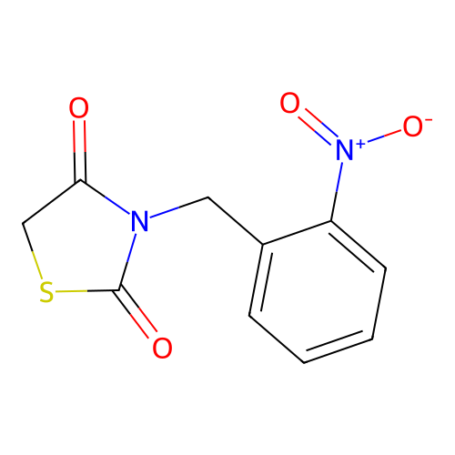 3-[(2-Nitrophenyl)methyl]-1,3-thiazolidine-2,4-dione structure