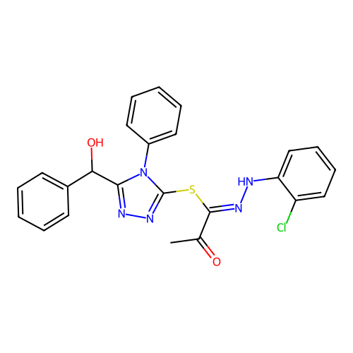 C24H20ClN5O2S structure