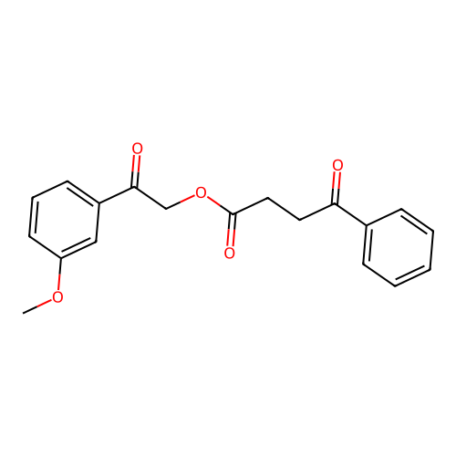 2-(3-Methoxyphenyl)-2-oxoethyl 4-oxo-4-phenylbutanoate structure