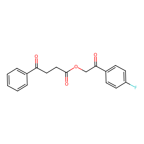 2-(4-Fluorophenyl)-2-oxoethyl 4-oxo-4-phenylbutanoate structure