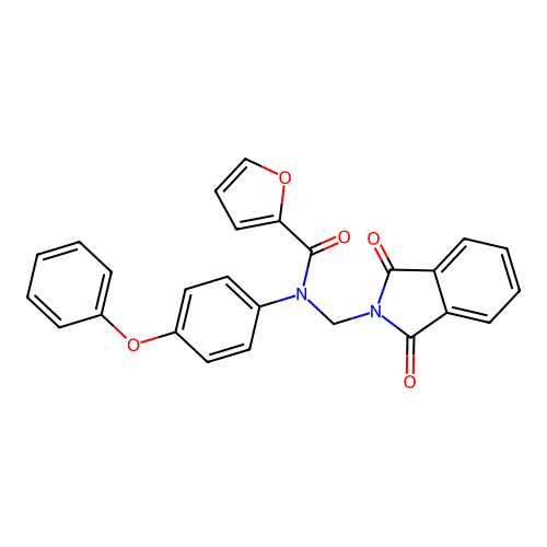 N-[(1,3-dioxoisoindol-2-yl)methyl]-N-(4-phenoxyphenyl)furan-2-carboxamide structure