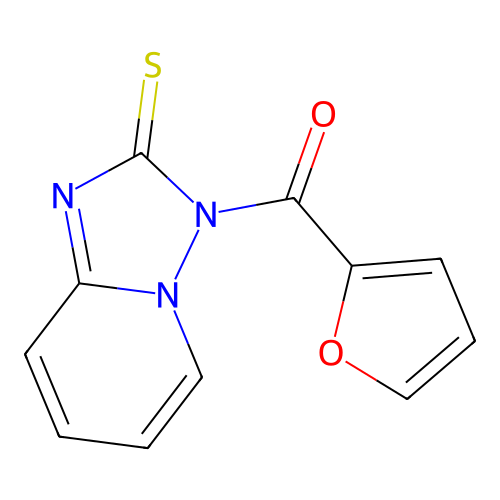 Furan-2-yl-(2-sulfanylidene-[1,2,4]triazolo[1,5-a]pyridin-3-yl)methanone structure