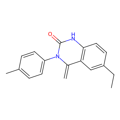 6-ethyl-4-methylidene-3-(4-methylphenyl)-1H-quinazolin-2-one structure
