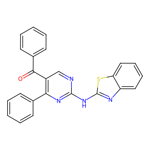 [2-(1,3-Benzothiazol-2-ylamino)-4-phenylpyrimidin-5-yl](phenyl)methanone structure