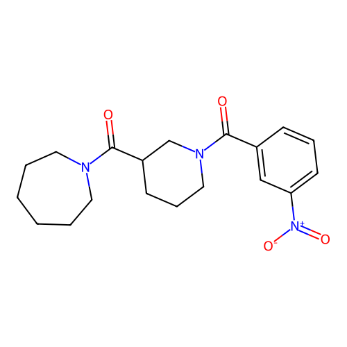 Azepan-1-yl{1-[(3-nitrophenyl)carbonyl]piperidin-3-yl}methanone structure