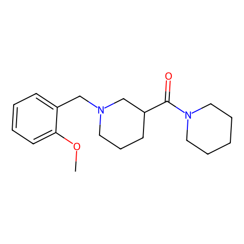 1-(2-Methoxybenzyl)-3-(1-piperidinylcarbonyl)piperidine structure